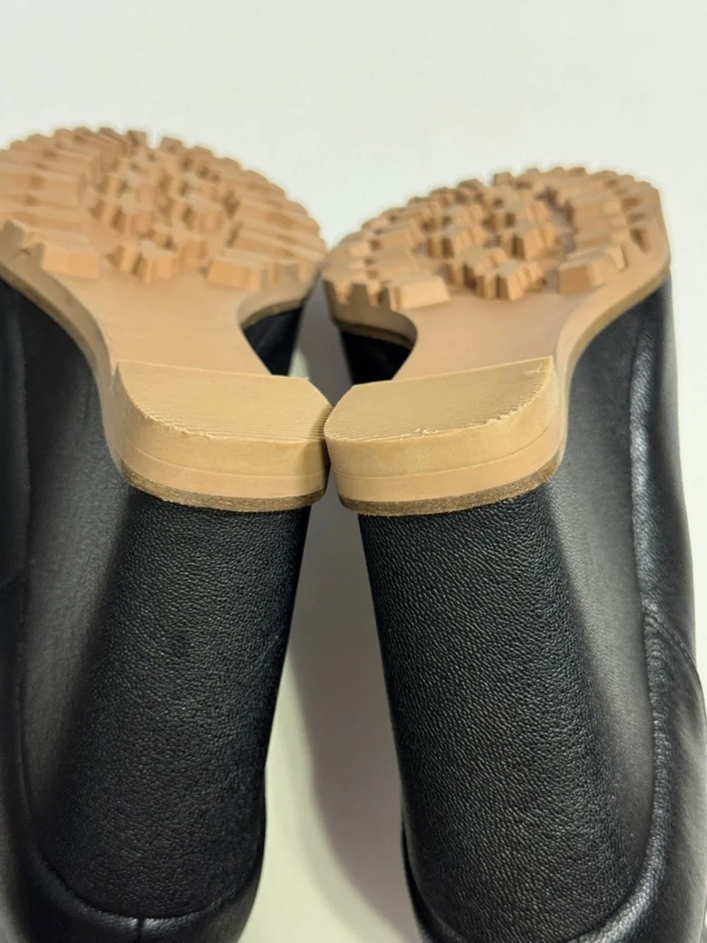 Linea Paolo SASHA | Women's High Wedge Peep Toe Transitional Bootie Black Sz. 8M - Picture 6 of 10